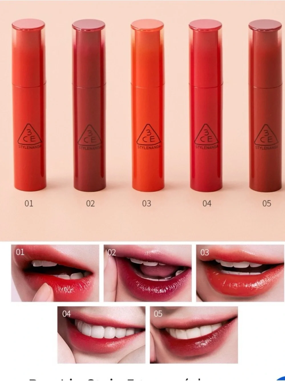 3CE pop lip stain long lasting